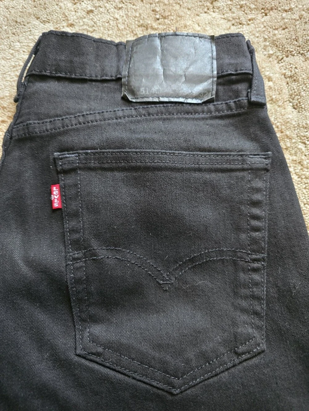 30X32 Black Levi's Men's Slim Straight Jeans